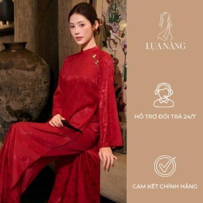 lua-nang-ao-dai-gam-do-do-dong-mau