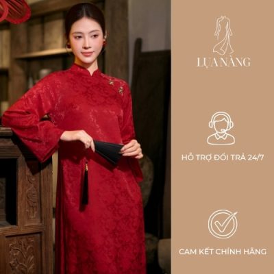 lua-nang-ao-dai-gam-do-do-dong-mau