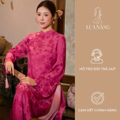 lua-nang-ao-dai-gam-hong-sen-quan-hong-nhat