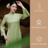 lua-nang-ao-dai-gam-xanh-com-quan-kem