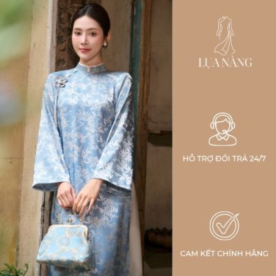 lua-nang-ao-dai-gam-xanh-duong-quan-kem