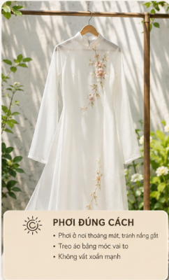 5 Bí quyết giữ áo dài trắng không bị ố vàng và luôn trắng sáng như mới